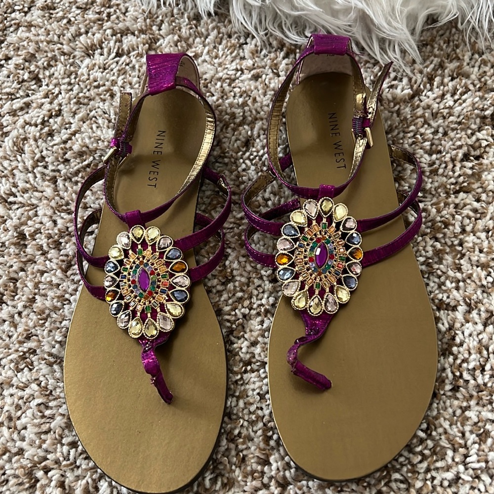 Nine West gem sandals